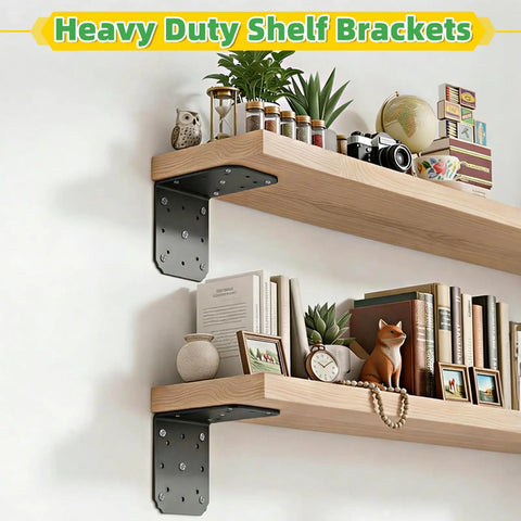 Heavy Duty L Bracket 6x6x5 90 Degree Pergola Bracket With Black Rustproof Coating For Carbon Steel, supporting shelves