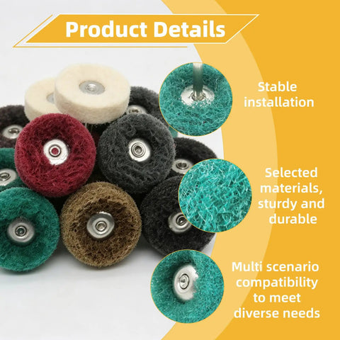 120 Piece Polishing Kit For Rotary Tool With One Eighth Inch Shank Universal Fit Buffing Wheels For Metal Wood Jewelry DIY