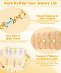 Six Styles Magnetic Necklace Clasps Set With Twenty Pieces Extra Strong Magnets Jewelry Clasp Extenders for creating and connecting