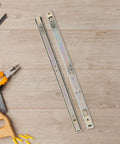 Galvanized Iron Two Section Keyboard Drawer Slides With Smooth Glide Heavy Duty Ball Bearing Rails For Cabinets Desks And Furniture Trays Built Tough For Heavy Loads Quick Install Keyboard Tray Extension, galvanized steel slides with screws