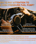 Signs of failing High Pressure Fuel Pump For Ford Focus Explorer Mustang Fusion Escape Edge Lincoln MKZ MKC 2016 2019
