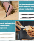 20-piece Honoson sanding sticks for model building; double-angle shape with mixed grits for wood and plastic polishing.