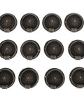 12 Pack Retro Bronze Ring Pulls For Drawers And Cabinets Dope Vintage Drop Knobs Zinc Alloy Hardware For Wardrobes Dressers