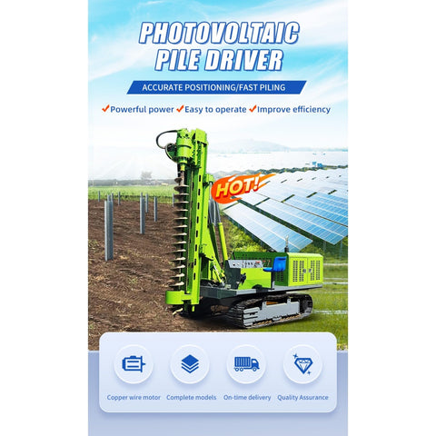 Beefy Hydraulic Guardrail Post Driver Machine For Steel Post Installations Crawler Mounted Pile Driver for Highway Guardrails