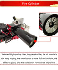 Rock Solid Heavy Duty Waste Oil Burner Heater Air Atomizing Multi Fuel Industrial Boiler Furnace Stainless Steel Double Fire Design 58 To 116kw Output 220v close-up of the fire cylinder showing fan and motor details.