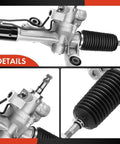 Close-up details of Hydraulic Power Steering Rack And Pinion For Honda Accord 2008 2009 2010 2011 2012 Left Hand Drive With Inner Tie Rods And Dust Boots