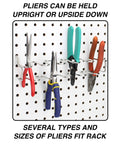 Pegboard Pliers Holder That Holds Eleven Pairs On Any Pegboard A Space Saving Organizer for garage workshop