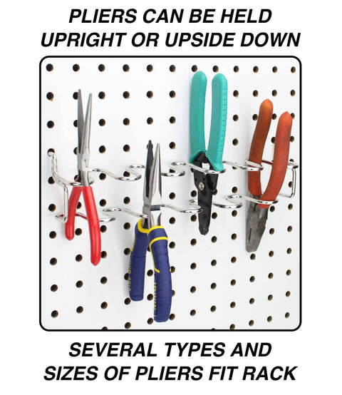 Pegboard Pliers Holder That Holds Eleven Pairs On Any Pegboard A Space Saving Organizer for garage workshop