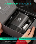 72 Oz Hydrogen Water Pitcher Pro Generator With 3000 PPB SPE PEM Tech Large Family Size Hydration System in open gift box