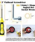 Upgraded 4392067 Dryer Repair Kit With W10837240 Idler Pulley For Smooth Drum Rotation Quiet Startup And Heat Issue Fix with 3-inch screwdriver and 14mm wrench