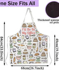 Funny Cooking Pastry Chef Apron With Pockets For Kitchen Lovers I Will Be In My Office Baking Apron, waterproof design, 84x68 cm.
