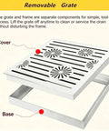 Removable Heavy Duty 304 Stainless Steel Square Drain Grate Built Tough For Outdoor Yard And Driveway Catch Basins 24By24 Inch