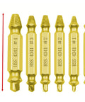 Heavy Duty Broken Head Screw Extractor Set 6 Piece 2 Inch Nickel Iron Alloy Steel damaged screw extraction tools