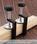 Badass 3 Inch C Clamps 4 Pack Heavy Duty Steel With Anti Slip Rubber Pads For Garage Projects Brake Service And Woodshop Builds Solid Grip locks wooden board tightly in place with adjustable positioning screws.