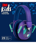 Kids Hearing Protection Plus With Adjustable Headband 22dB NRR For Studying, Quiet Time, Purple Ear Muffs