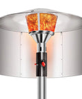 Heat Focusing Patio Heater Reflector Shield for Outdoor Heaters Energy Saving Redirects Hot Air 15 Inch Height