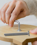 Assembling wood with Nickel Plated Flat Head Hex Socket Frame Bolts And Furniture Screws Replacement Hardware Kit