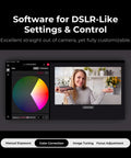 4K Streaming Webcam With Uncompressed Video And DSLR Like Controls For Killer Clarity, HDR And Cinematic Effects software interface