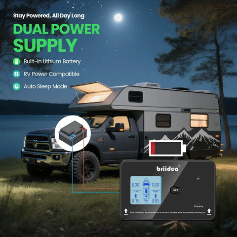 Smart Wireless RV Leveling System With Bluetooth App Controls And LCD Display No Sweat Diy Mount For Campers Trailers And Fifth Wheels Rock Solid Dual Power
