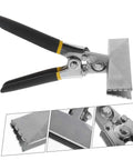 Two Pack Manual Sheet Seamer With Double Handle For Metal Flattening And Hemming, Duckbill Pliers Style Hand Tool shown in detail.