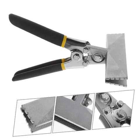 Two Pack Manual Sheet Seamer With Double Handle For Metal Flattening And Hemming, Duckbill Pliers Style Hand Tool shown in detail.