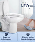 Warm Water Dual Nozzle Non Electric Bidet Attachment For Toilet Seat With 360 Self Clean And EZ Lift To Clean