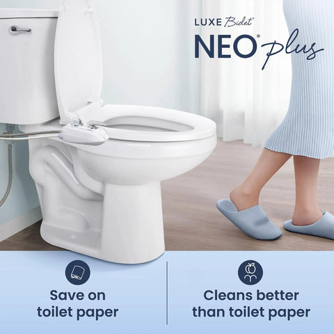 Warm Water Dual Nozzle Non Electric Bidet Attachment For Toilet Seat With 360 Self Clean And EZ Lift To Clean