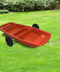Boat Trailer Dolly Aluminum Alloy For Small Boats Heavy Duty 88 Lb Capacity Trolley With 14.57 Inch PU Wheels on grass