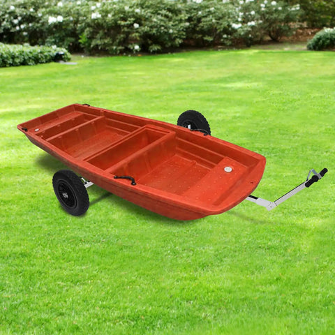 Boat Trailer Dolly Aluminum Alloy For Small Boats Heavy Duty 88 Lb Capacity Trolley With 14.57 Inch PU Wheels on grass