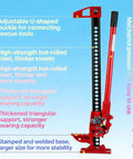 Beefed Up Heavy Duty Farm Jack 3 Ton Capacity 153 cm Off Road Ratcheting Utility Lift with ergonomic design and U-shaped buckle