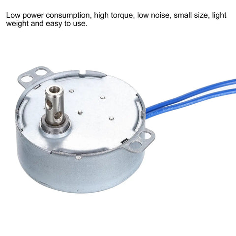 Tiny But Mighty Synchronous Gear Motor 100-127V AC 10-12 RPM 4W 2kgf.cm Torque CW CCW Drive For Electric Fireplaces And Home Appliances