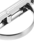 Close-up of a low profile zinc alloy recessed cabinet pull with a durable concealed design, 85mm hole spacing visible.