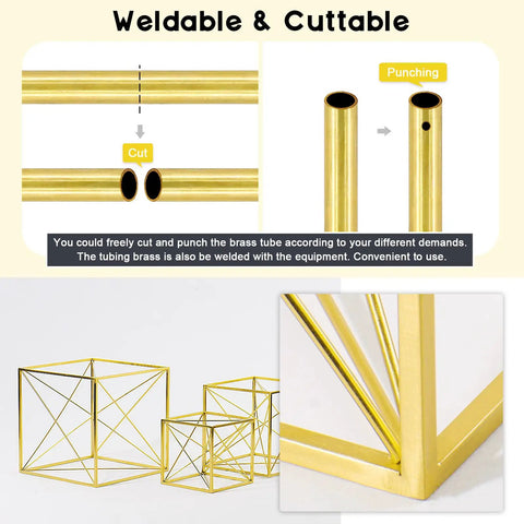 Pro Grade Brass Tube Kit showing cut and punch functionality and examples of models using 1mm to 3.5mm OD brass tubes, 300mm length.