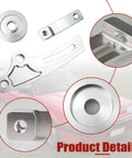 Heavy Duty Alternator Conversion Bracket Kit For Holden LS1 And Nissan RB Engine Swap components with CNC aluminum finish.