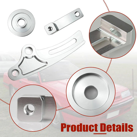 Heavy Duty Alternator Conversion Bracket Kit For Holden LS1 And Nissan RB Engine Swap components with CNC aluminum finish.