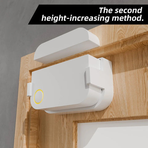 Alarm Contact Sensor Riser For 2nd Gen Door And Window Sensors, 10mm Height Extension Kit For Uneven Surfaces, Snap-On Mount, Crown Molding And Trim Friendly, No Tools Required, Sensor And Magnet Not Included on wood door