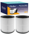Two Pack 3 In 1 H13 True HEPA Replacement Filters For Your Air Purifier With Pre Filter Main Filter And Activated Carbon For Mooka M05 B D02L VEWIOR B D02U Tailulu D10 Models displayed.
