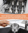Stainless Steel Measuring Cups And Spoons Set With Nesting Square Design For Kitchen Includes 7 Cups And 7 Spoons Plus 5 Mini Spoons And 1 Leveler Durable 18 Zero Stainless Steel Gadgets For Cooking And Baking in dishwasher.