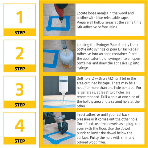Professional Wood Floor Gap Repair Adhesive White No Set Time Bond For Engineered Wood Floors Stops Popping And Gaps Easy To Apply For Pros And DIYers 1 Qt