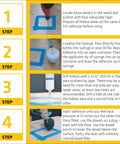 Step-by-step guide for using Engineered Wood Floor Repair Kit 32 Oz for squeaks, includes syringe and dowel applications.