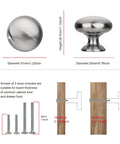10 Pack Brushed Nickel Cabinet Knobs And Pulls For Kitchen Cabinets Bedroom Dressers And Wardrobes Solid Zinc Alloy Hardware