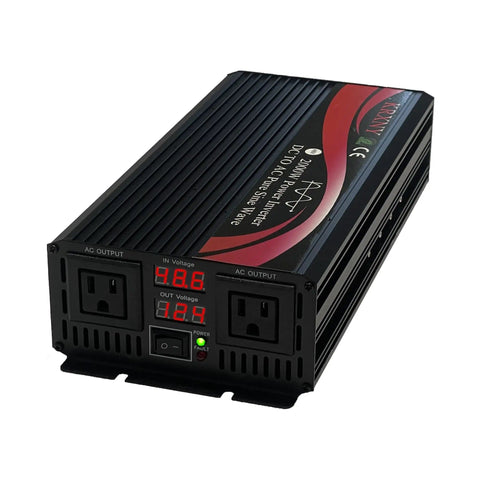 2000W Pure Sine Wave Inverter Rock Solid 48V DC To 110V AC 60Hz With LED Display Off Grid Solar System Ready