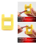 Yellow magnetizer and demagnetizer tool from Torx Bit Set 25 PC With Security Tamper Resistant Star Bits T5 To T40