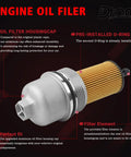Aluminum Engine Oil Filter Housing Cap With Oil Filter Assembly Replacement for Jeep Chrysler Dodge Ram 3 6L V6 Vehicles