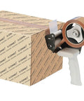 Heavy Duty Packing Tape Dispenser And Carton Sealer With Slick Adjustable Brake for sealing boxes and tape rolls.