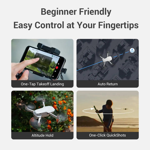 4K Drone With Camera For Beginners And Adults, 6.2 Mile Transmission Range, 31 Minute Flight Time features and controls shown