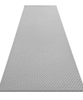 Bulletproof EV Charging Station Safety Mat And Heavy Duty Electrical Insulation Runner Keeping Power Cables Snag Free Through Daily Commutes And Road Trips 36 By 192, gray diamond pattern surface.