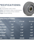 Tough As Nails Rolls Smooth And Keeps Floors Scratch Free Heavy Duty Thermoplastic Rubber Casters with precision bearings specifications.
