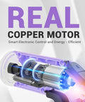 Illustration of the real copper motor in the 4V Cordless Screwdriver Set With 2000mAh Battery, USB C Charging, 1/4 Inch Magnetic Hex Chuck.