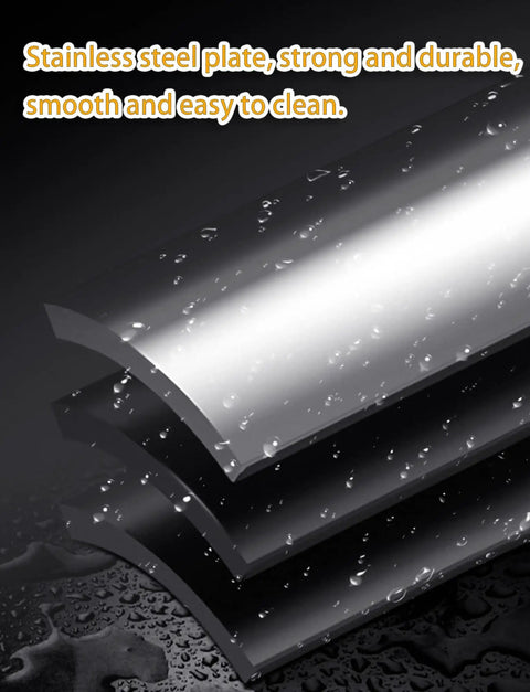 Top Shelf Stainless Steel Roller Set Four Piece Conveyor Idler Kit Slick Belt Return Rollers showing smooth stainless steel plates.